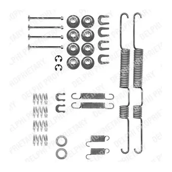 Kit d'accessoires, mâchoire de frein DELPHI LY1191