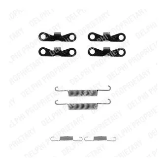 Kit d'accessoires, mâchoires de frein de stationnement DELPHI LY1201