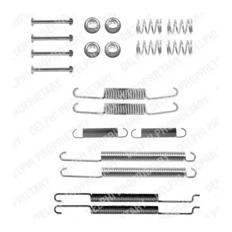 Kit d'accessoires, mâchoire de frein DELPHI LY1206