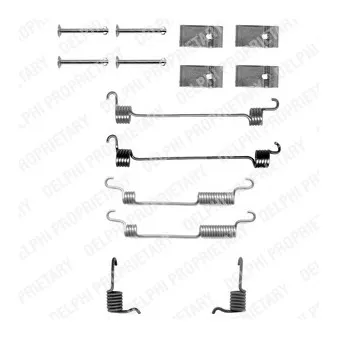 Kit d'accessoires, mâchoire de frein DELPHI