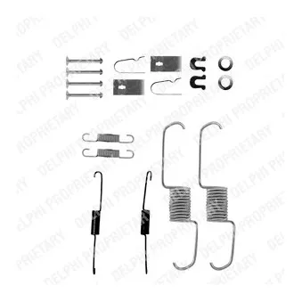 Kit d'accessoires, mâchoire de frein DELPHI