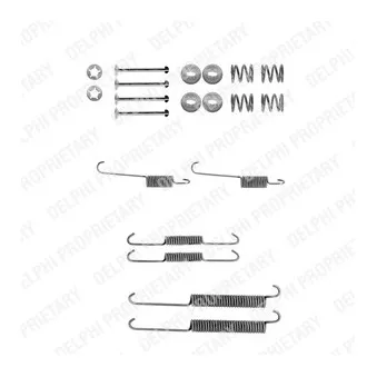 Kit d'accessoires, mâchoire de frein DELPHI LY1229