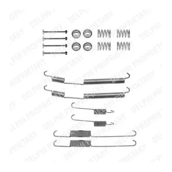 Kit d'accessoires, mâchoire de frein DELPHI LY1230