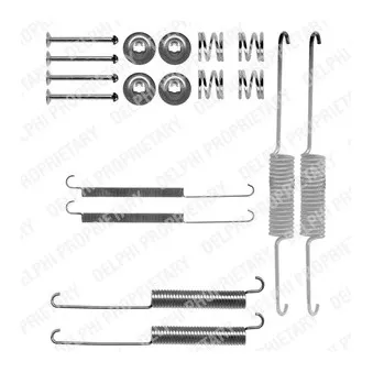 Kit d'accessoires, mâchoire de frein DELPHI LY1233