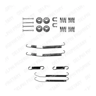Kit d'accessoires, mâchoire de frein DELPHI LY1235