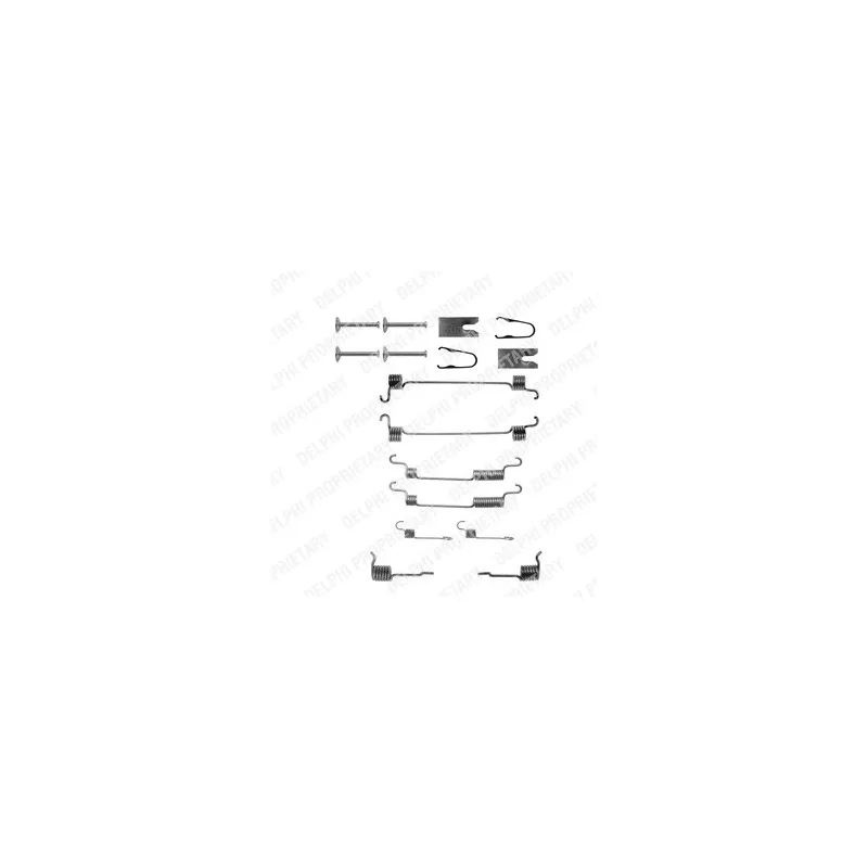 Kit d'accessoires, mâchoire de frein DELPHI LY1239
