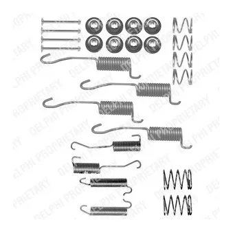 Kit d'accessoires, mâchoire de frein DELPHI LY1260