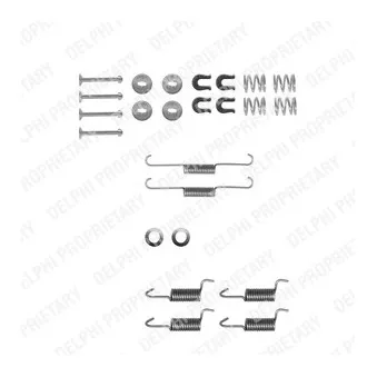 Kit d'accessoires, mâchoires de frein de stationnement DELPHI LY1272