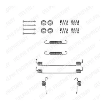 Kit d'accessoires, mâchoire de frein DELPHI LY1290