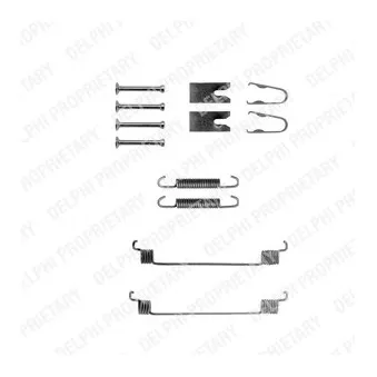 Kit d'accessoires, mâchoire de frein DELPHI LY1291