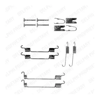Kit d'accessoires, mâchoire de frein DELPHI LY1293