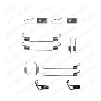 Kit d'accessoires, mâchoire de frein DELPHI LY1295