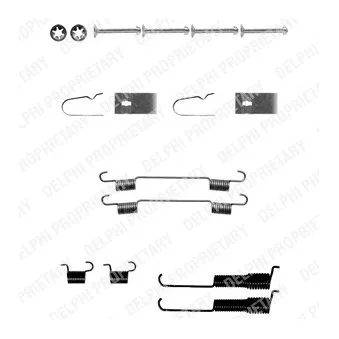Kit d'accessoires, mâchoire de frein DELPHI