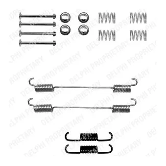 Kit d'accessoires, mâchoire de frein DELPHI LY1301