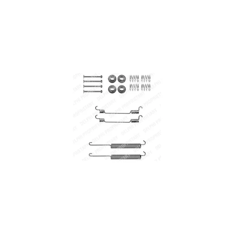 Kit d'accessoires, mâchoire de frein DELPHI LY1302