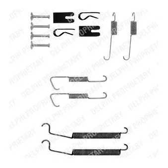 Kit d'accessoires, mâchoire de frein DELPHI LY1304