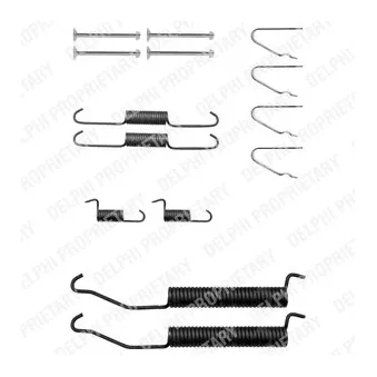 Kit d'accessoires, mâchoire de frein DELPHI