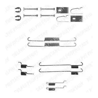 Kit d'accessoires, mâchoire de frein DELPHI LY1311