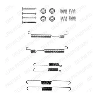 Kit d'accessoires, mâchoire de frein DELPHI