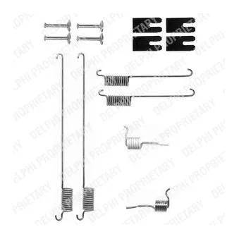 Kit d'accessoires, mâchoire de frein DELPHI LY1323