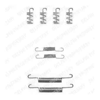 Kit d'accessoires, mâchoires de frein de stationnement DELPHI LY1324