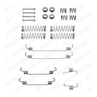 Kit d'accessoires, mâchoire de frein DELPHI LY1331