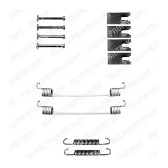 Kit d'accessoires, mâchoire de frein DELPHI