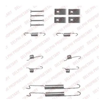 Kit d'accessoires, mâchoire de frein DELPHI LY1341
