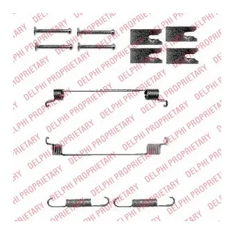 Kit d'accessoires, mâchoire de frein DELPHI LY1342