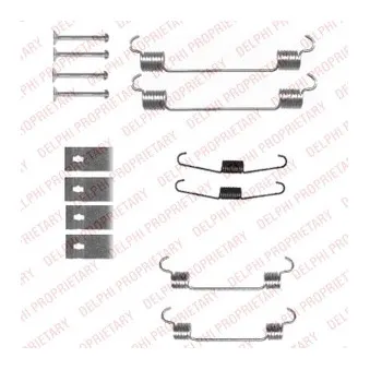 Kit d'accessoires, mâchoire de frein DELPHI LY1343