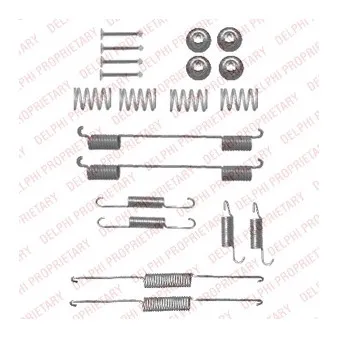 Kit d'accessoires, mâchoire de frein DELPHI LY1345