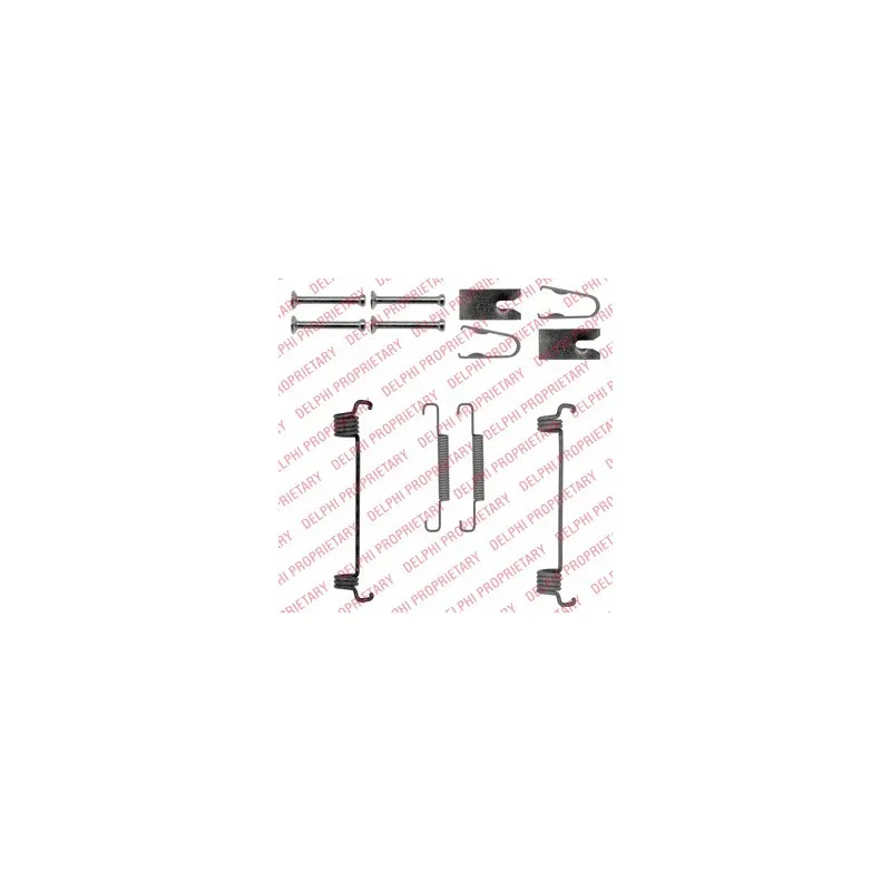 Kit d'accessoires, mâchoires de frein de stationnement DELPHI LY1350