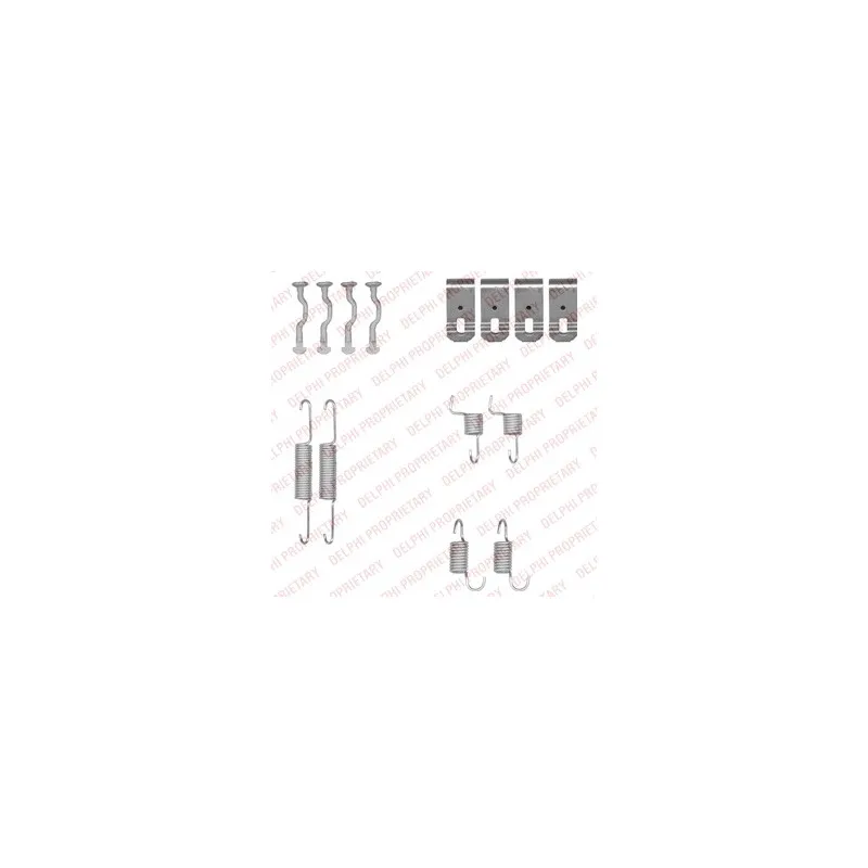 Kit d'accessoires, mâchoires de frein de stationnement DELPHI LY1351