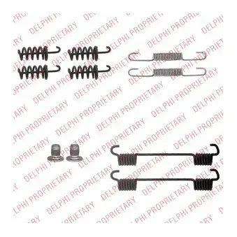 Kit d'accessoires, mâchoires de frein de stationnement DELPHI LY1360