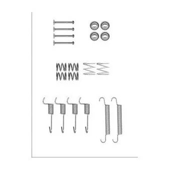 Kit d'accessoires, mâchoires de frein de stationnement DELPHI LY1371