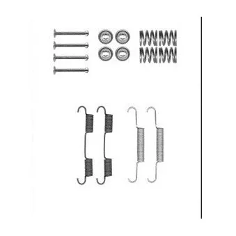 Kit d'accessoires, mâchoires de frein de stationnement DELPHI LY1385