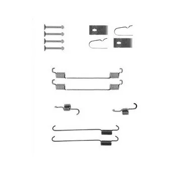 Kit d'accessoires, mâchoires de frein de stationnement DELPHI LY1388