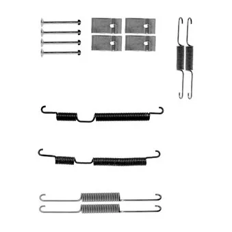 Kit d'accessoires, mâchoire de frein DELPHI LY1389