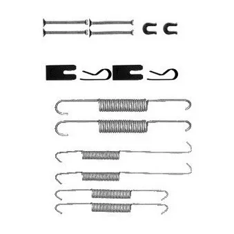 Kit d'accessoires, mâchoire de frein DELPHI LY1394