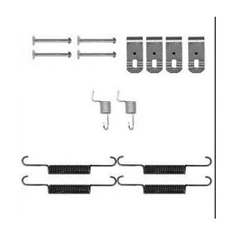 Kit d'accessoires, mâchoires de frein de stationnement DELPHI LY1399