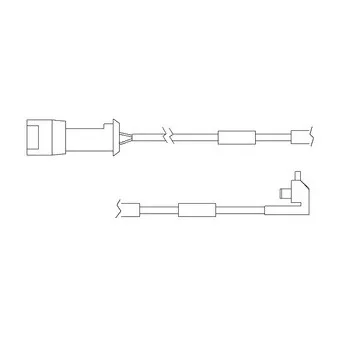 Kit de contact avertisseur, usure des plaquettes de freins DELPHI LZ0104