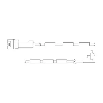 Kit de contact avertisseur, usure des plaquettes de freins DELPHI LZ0106