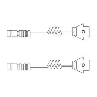 Kit de contact avertisseur, usure des plaquettes de freins DELPHI LZ0111