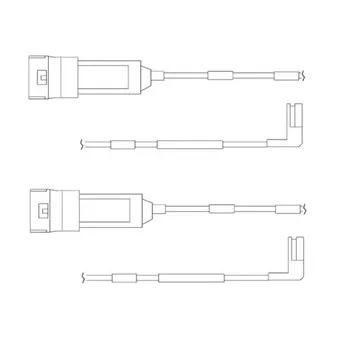 Kit de contact avertisseur, usure des plaquettes de freins DELPHI LZ0113