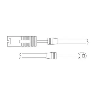 Kit de contact avertisseur, usure des plaquettes de freins DELPHI