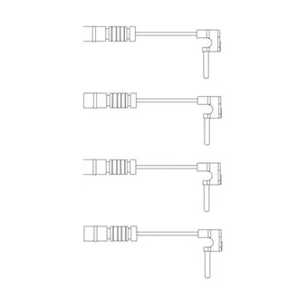 Kit de contact avertisseur, usure des plaquettes de freins DELPHI LZ0120
