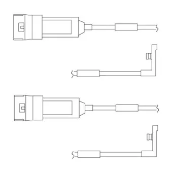 Kit de contact avertisseur, usure des plaquettes de freins DELPHI LZ0123