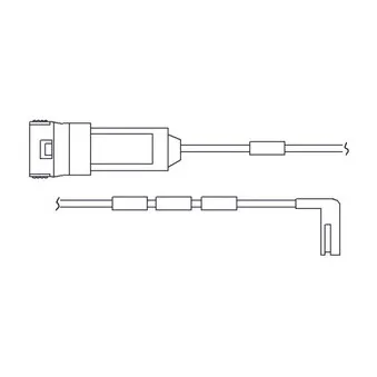 Kit de contact avertisseur, usure des plaquettes de freins DELPHI LZ0125