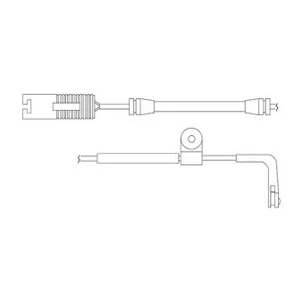 Kit de contact avertisseur, usure des plaquettes de freins DELPHI LZ0136