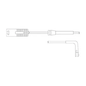 Kit de contact avertisseur, usure des plaquettes de freins DELPHI